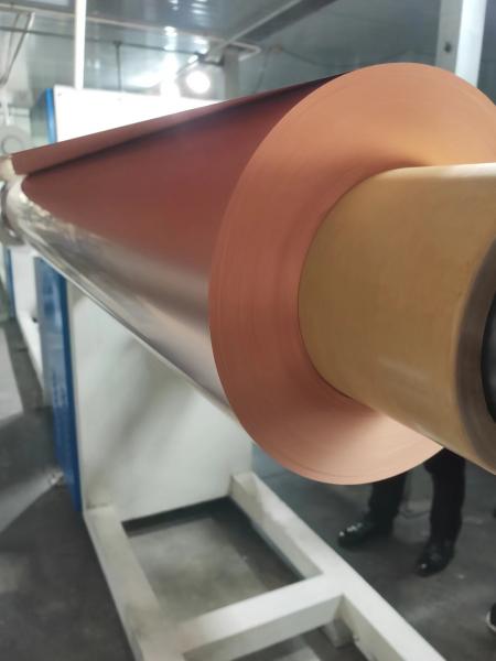 Double Shiny Copper Metal Foil Roll , Electrolytic Copper Metal Foil Sheets