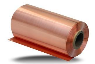 China 35um FCCL Copper Sheet Roll , 1oz Thickness 300mm Width Copper Foil Sheet for sale