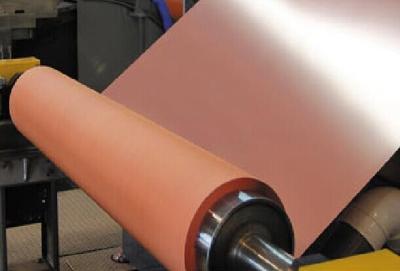 China Temperatura alta la hoja de cobre, hoja del cobre de Electrodeposited 3M del alargamiento en venta