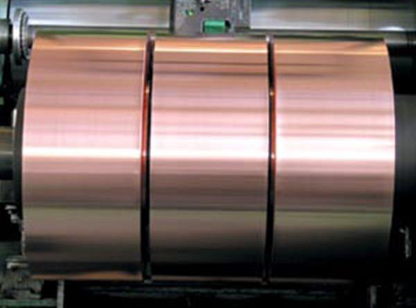 0.05mm Thickness Copper Foil Strips , Mill Finish Battery Copper Foil Laminate