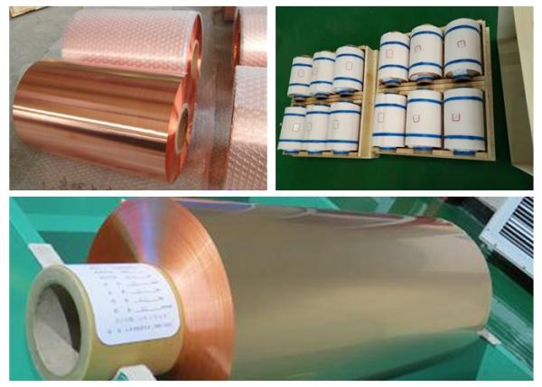 10um Lithium Battery Copper Foil Roll , RA Double Shiny Thin Copper Foil