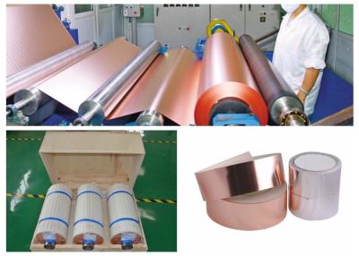 China Folha de cobre fina Foll de 12 mícrons para o PWB diâmetro interno de 76mm/de 152mm à venda