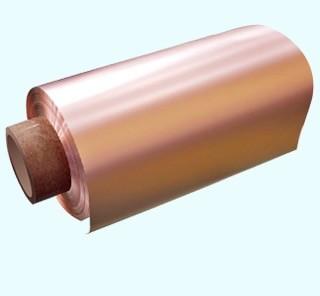 China 8um Thickness Thin Copper Foil Double Polished 480mm / 600mm Width 76mm ID for sale
