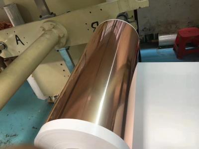 China Hoja de cobre ultra fina refinada 6um, rollo máximo de la hoja del cobre de la batería de la anchura de 620m m en venta