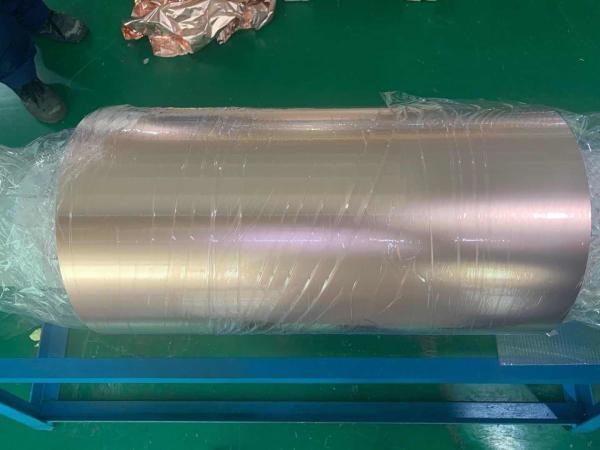 Rolled Copper Foil For Conductive Tape , Custom Inner Diameter Copper Foil Sheet Roll