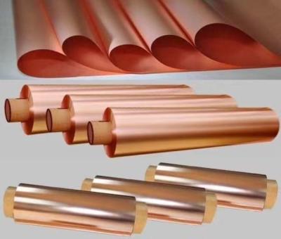 Chine RoHS a délivré un certificat la feuille d'aluminium d'en cuivre de FPC, tôle d'en cuivre de 6um Electrodeposited à vendre