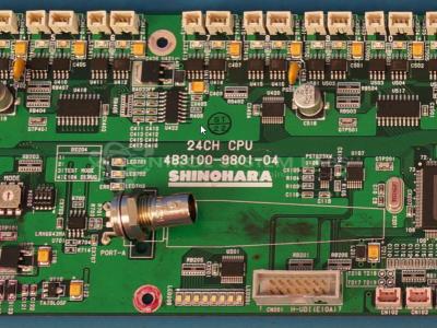 China 24CH CPU SHINOHARA Printer Circuit Board 4KB3100-9801-04 for sale