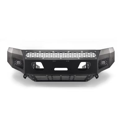 China Isuzu D-MAX Steel Bull Bar For Nissan Navara Front Bumper With Two Led Lights for sale