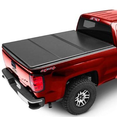 China Hilux 4 Doors D-MAX 2013 Pickup Bed Covers , Truck Tonneau Covers Black Color for sale