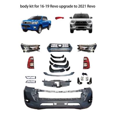 China OEM Manufacturer Wholesale Nudge Bar Car Light ABS Plastic Facelift Body Kit for Toyota Hilux Revo Rocco 2021 for sale