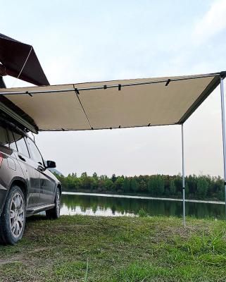China 2X3m Retractable 280G Canvas car side tent 400D Oxford SUV Offroad Car Side Awning for sale