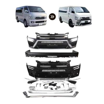 China OEM Manufacturer Wholesale Front Rear Bumper Car Body Kit Conversion Facelift Wildbody Kit For Toyota Hiace 2010 for sale