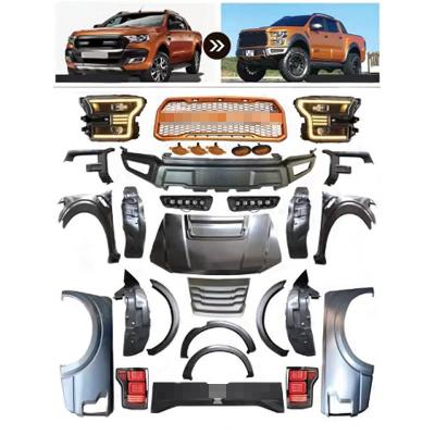 China OEM Manufacturer Wholesale Car Body Kit For Ford Ranger T7 T8 Upgrage To F150 Raptor for sale