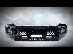 for Hilux Steel Bull Bar for Ranger Front Bumper for Dmax Front Bar with Two Led Lights