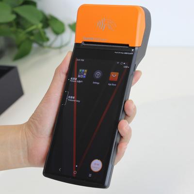 China 4G NFC Touch Screen Handheld Pda Devices With Barcode Scanner for sale