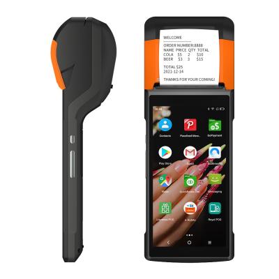 China terminal Handheld da posição de 4G WIFI Sunmi V2 Android com impressora Cash Register à venda