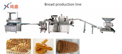 China 4KW 1700*1750mm Shredded Bread Production Line for sale
