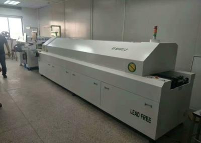 China Hot Air SMT Reflow Oven / SMD Soldering Oven With Eight Temperature Zones for sale