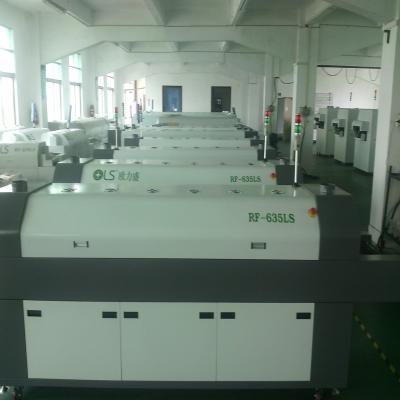 China High Thermal Efficiency SMT Reflow Oven , 6 Zones Reflow Soldering Machine for sale