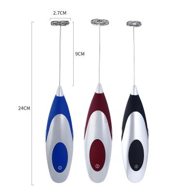 China Plastic Housing Electric Coffee Mixer Handheld Cappuccino Milk Frother With Stand for sale