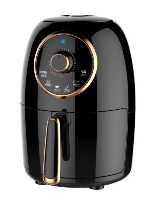 China Black Compact Air Fryer Non Stick Coating Easy Cleaning For 1-2 Person Use for sale