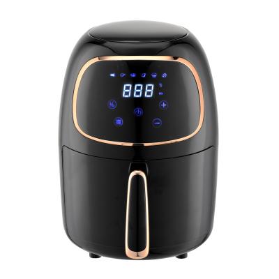 China Digital Compact Air Fryer 1200W , Black 2l Air Fryer For Healthy Eating for sale