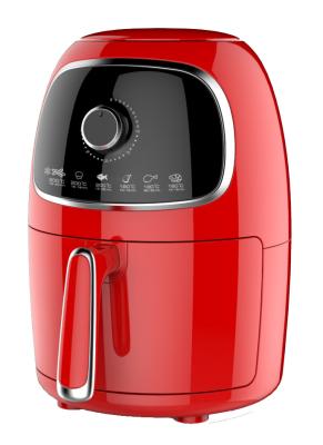China Professional Compact Air Fryer Red Color Plastic Material W200*D258*H280mm Size for sale