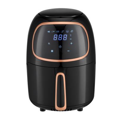 China Family Use 2 Litre  Fryer Air Cooker , Red Digital Air Fryer Without Oil for sale