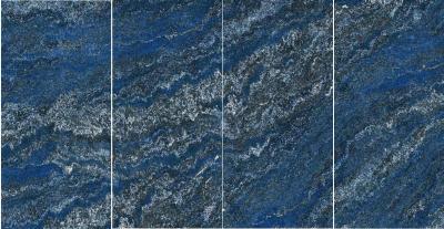 China Dry Grain Glaze Sky Blue Slab Tile For Coffee Shop Acid Resistant for sale