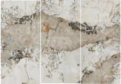 Chine Partie supérieure du comptoir de pierre de dalle polies par dalle de carrelages de granit de Pandora White Brown Colour Marble 1200*2700*6mm à vendre