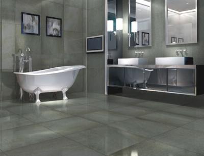 China 24x24 Size Bathroom Ceramic Tile Glazed Concave Convex Pattern Surface for sale