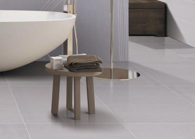 中国 インクジェットDry Glaze Carpet Ceramic Tileの寝室Floor Tiles 600*600mm Sizeライト灰色のColor 販売のため