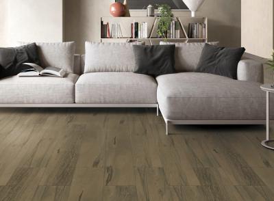China Easy Clean Wood Look Porcelain Tile Coffee Color  Wood Look Ceramic Floor Tile 150x900mm Size for sale