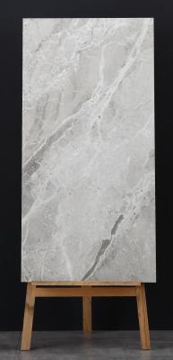 China Abrasion Resistance Marble Look Ceramic Floor Tile Braccia Dark Grey 600*1200 Mm for sale