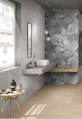 中国 非ベージュ床の大理石のタイル60x60が壁の浴室のためにタイルを張り、大理石模様をつける磁器を入れなさい 販売のため