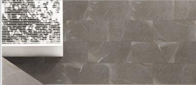 China Matt Glazed Porcelain Floor Tile / 600 X 600mm Black Wall Pattern Tiles Low Water Absoption for sale