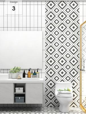 China Matte Finished Bathroom Thin Marble 12'X12' Modern Porcelain Tile for sale