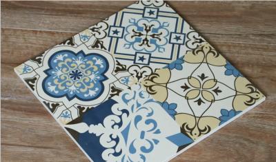 China Os testes padrões florais florescem a telha da porcelana da sala de visitas de 300*300mm à venda