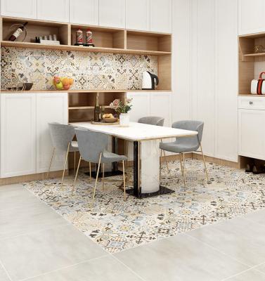 Cina Piastrella per pavimento decorativa della porcellana del salone del cemento 600x600 millimetro in vendita