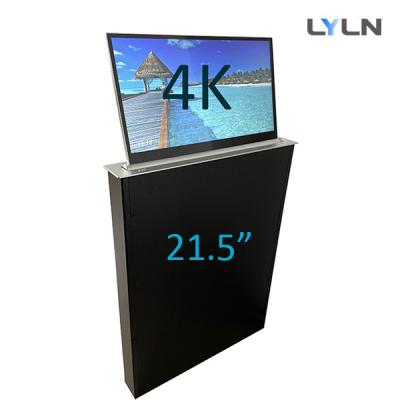 China Motorized Retractable 21.5'' 4K Screen Monitor Adjustable Tilt Angle for sale
