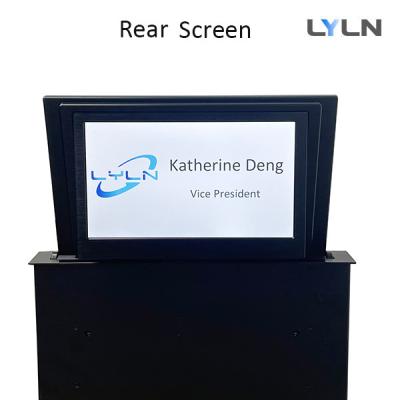 China Motorized Retractable Monitor With 10.1 Inch Digital Nameplate for Displaying LOGO/Attendee's Information for sale