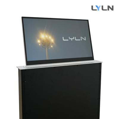 China Brushed Aluminum Retractable Monitor For Video Conference Room for sale