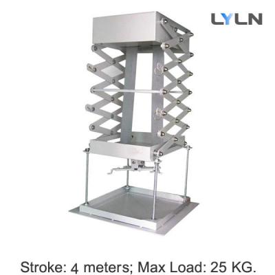 China 25KG Max Load Motorized Projector Lift 4m Stroke With Advanced Synchronous Motor for sale
