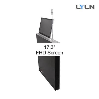 China 17,3 monitor da polegada FHD & Mic retráteis motorizados para a sala de reunião PLM-UL17-M à venda