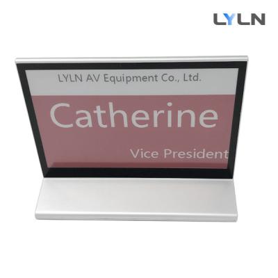 China PVC Material Smart Digital Nameplate , 7.5 Inch Screen Table Name Plate for sale