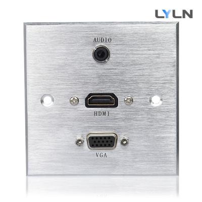 China Conference Room AV Wall Plate , Integrated Audio Wall Plate 86 X 86mm for sale