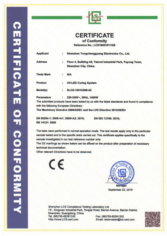 CE - Shenzhen Syochi Electronics Co., Ltd