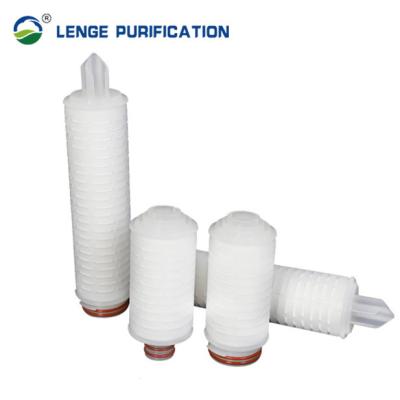 China 2.5 Inch 226 Spear Fin PTFE Pleated Sediment Filter Cartridge For Beverage for sale