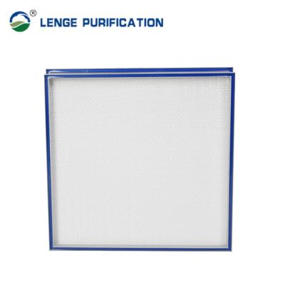 China H14 Gel Sealed Mini HEPA Pleat Cleanroom Filter For Purification Equipment for sale