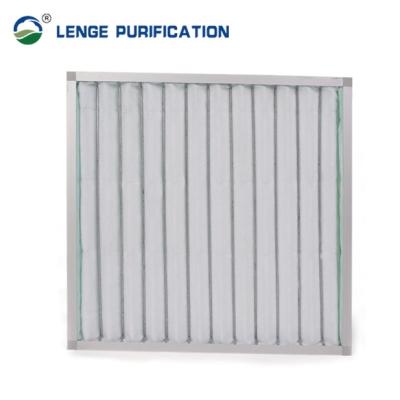 China 0.5um Aluminum Frame Panel Pre Screen Filter With PP Non Woven Fabrics for sale